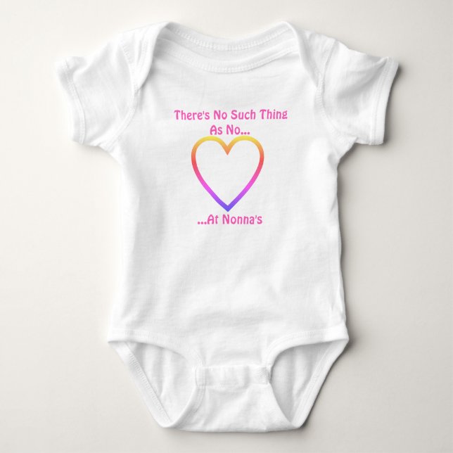 Nonna's Girl T-Shirt Baby Bodysuit (Front)