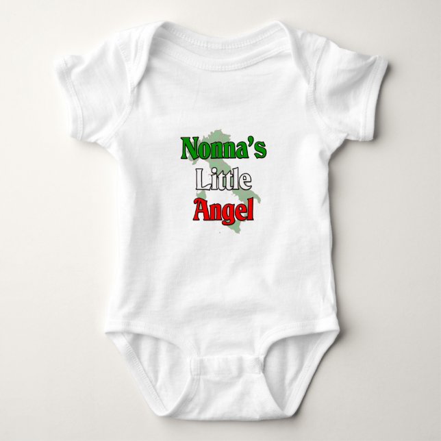 Nonna's (Italian Grandmother) Little Angel Baby Bodysuit (Front)
