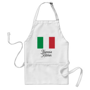 Nonna's Kitcehn Italian Flag Italia  Adult Apron