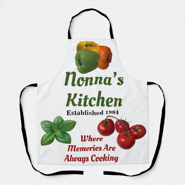 Nonna's Kitchen Apron (Front)