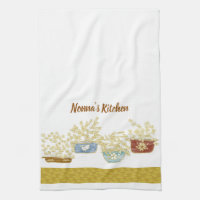 Nonna's Kitchen Customizable Towel With Pasta Bowl