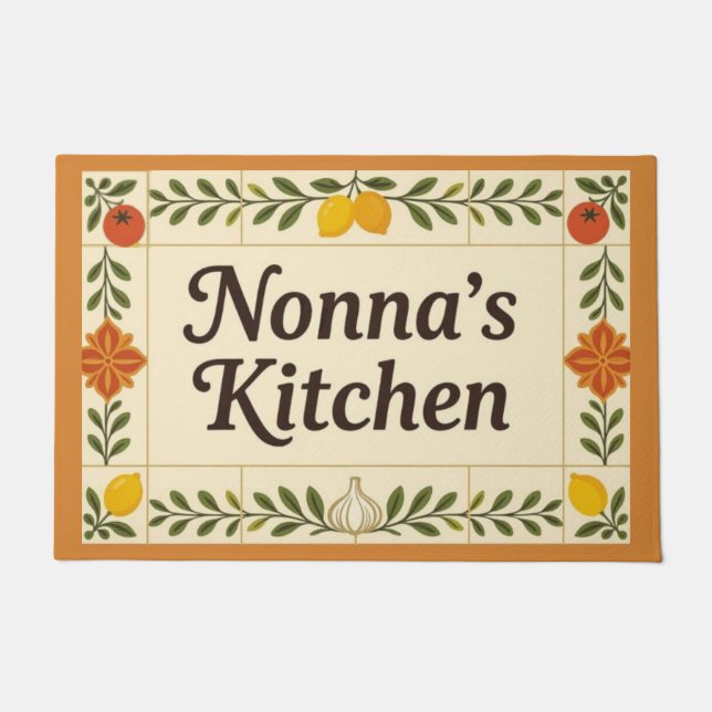 Nonna's Kitchen Mat (Front)