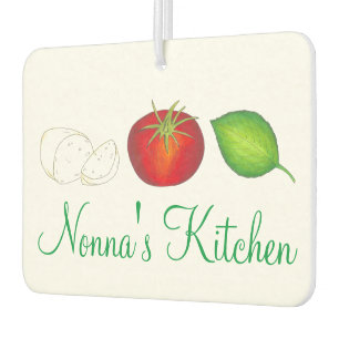 Nonna's Kitchen Mozzarella Tomato Basil Italian Car Air Freshener