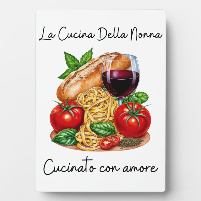 Nonna's kitchen plaque (Front)