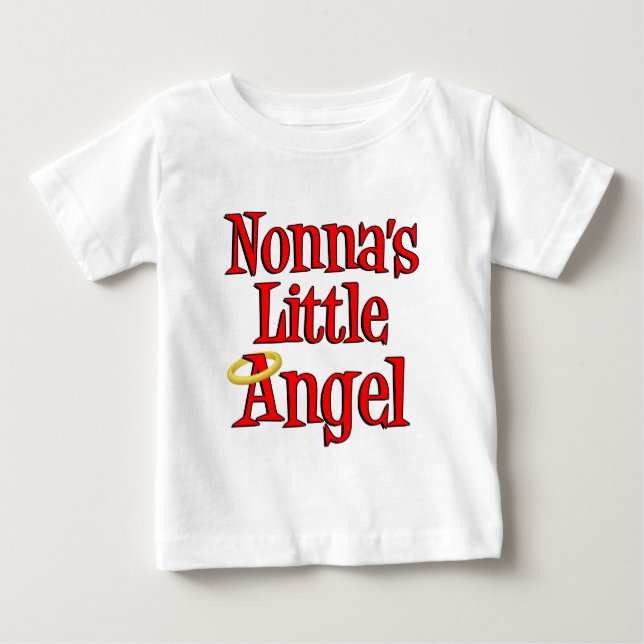 Nonna's Little Angel Baby T-Shirt (Front)