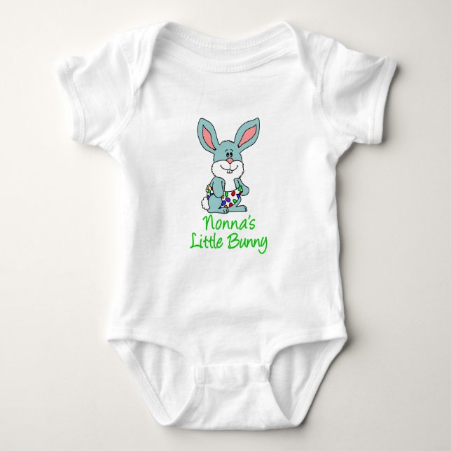 Nonna's Little Bunny Baby Bodysuit (Front)