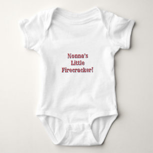 Nonna's Little Firecracker! USA 250 Fireworks   Baby Bodysuit