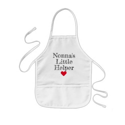 Nonnas Little Helper Grandkids Kids Apron