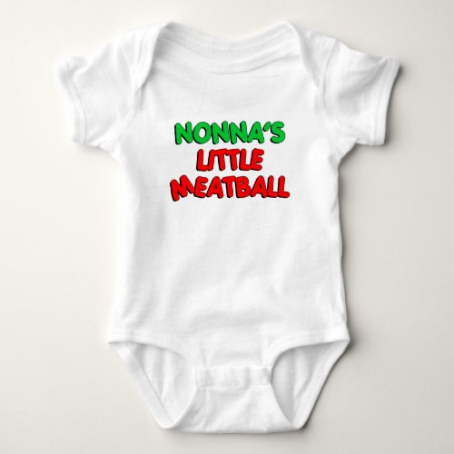 Nonnas Little Meatball Baby Bodysuit