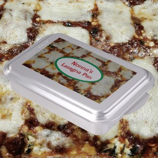 Nonna's Photographic Personalized Lasagna Pan