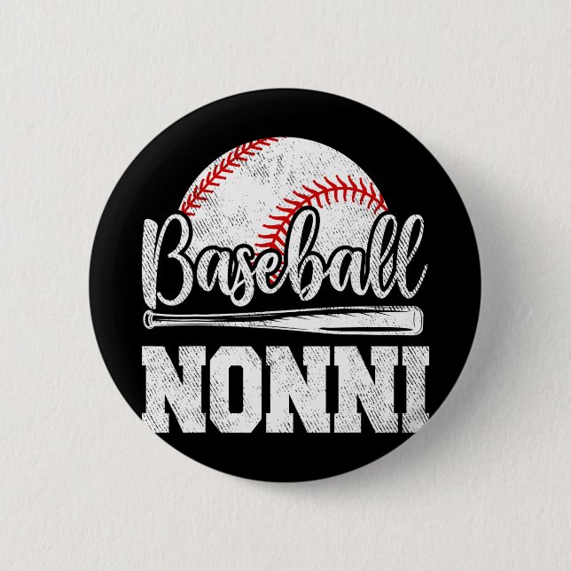 Nonni Baseball Player Game Day Mother#39; #39;s Da Button (Front)
