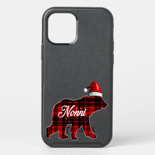 Nonni_Bear_Christmas_Pajama_Red_Plaid_Buffalo_Fami OtterBox Symmetry iPhone 12 Pro Case