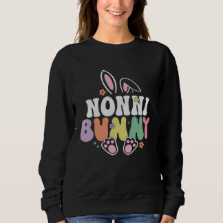 Nonni Bunny Women Easter Day Rabbit Grandma Family Sweatshirt