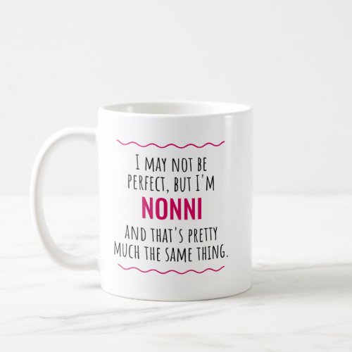 Nonni Gift Italian Grandmother Grandma Gift Idea Coffee Mug