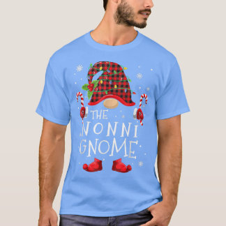 Nonni Gnome Buffalo Plaid Matching Family Christma T-Shirt