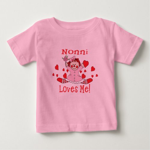 Nonni Loves me Rag Doll Baby T_Shirt