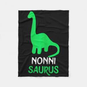 Nonni-saurus Funny Dino Dinosaur Nonnisaurus Fleece Blanket