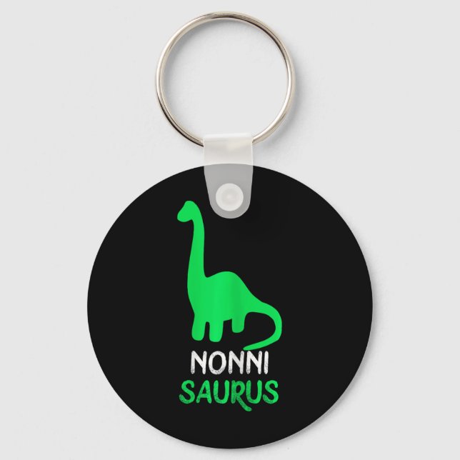 Nonni-saurus Funny Dino Dinosaur Nonnisaurus  Keychain (Front)