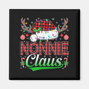 Nonnie Claus Christmas Lights Matching Family Xmas Magnet