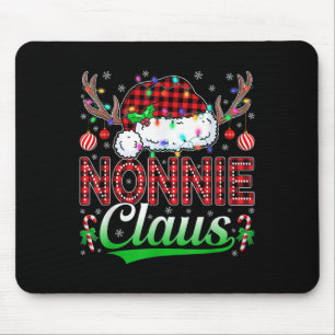 Nonnie Claus Christmas Lights Matching Family Xmas Mouse Pad