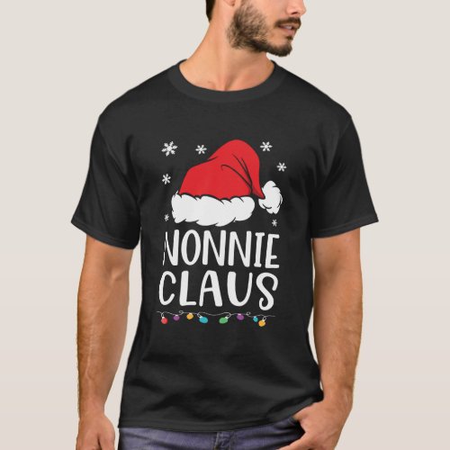 Nonnie Claus Santa Funny Christmas Idea Gift Pajam T_Shirt