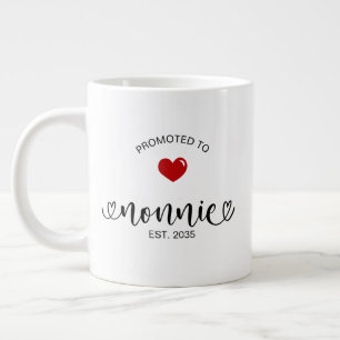 Nonnie Established New Grandmother Gift Giant Coffee Mug