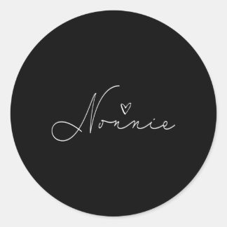 Nonnie Grandma Mothers Day Classic Round Sticker
