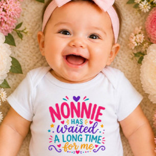 Nonnie Has Waited Colorful Baby Bodysuit