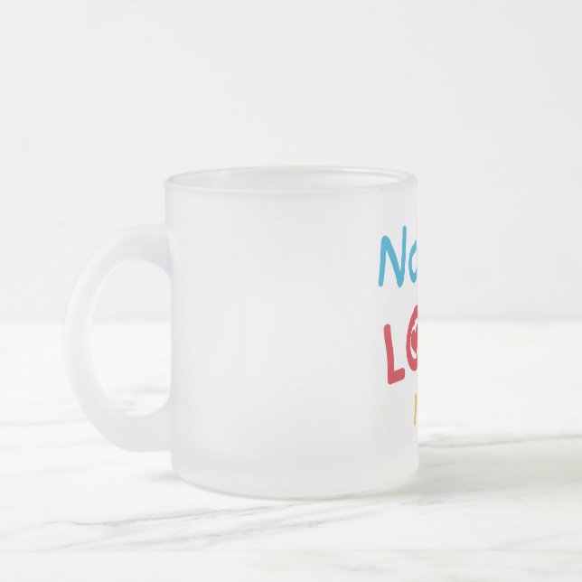 Nonnie Loves Me Tshirts and Gifts Frosted Glass Coffee Mug (Left)