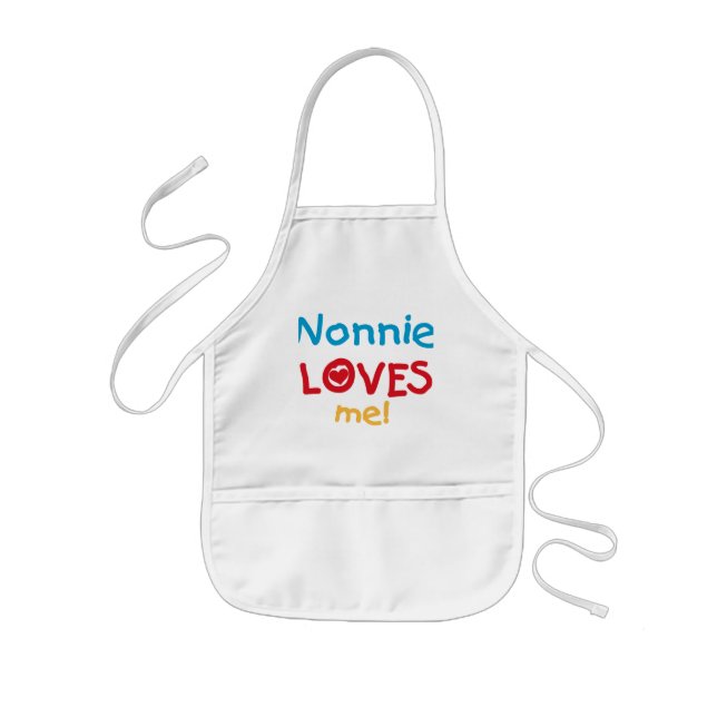 Nonnie Loves Me Tshirts and Gifts Kids' Apron (Front)