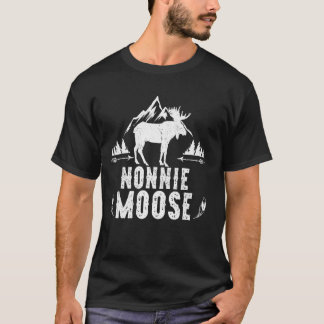 Nonnie Moose Matching Family Camping Hiking T-Shirt