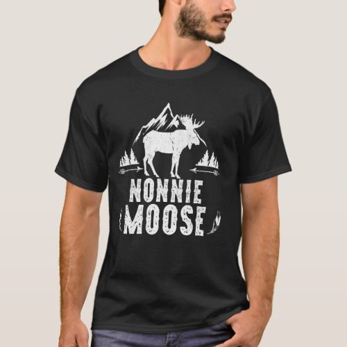 Nonnie Moose Matching Family Camping Hiking T_Shirt