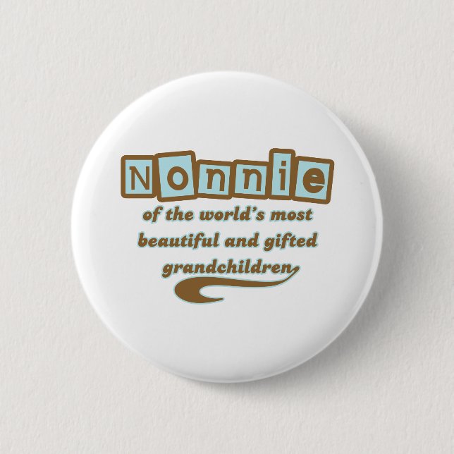 Nonnie of Gifted Grandchildren Button (Front)