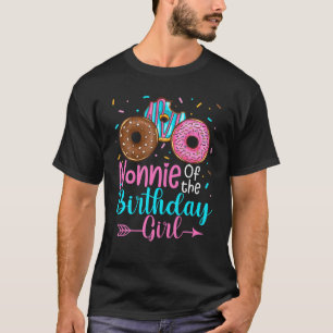 Nonnie Of The Birthday Girl Donut Party Family Mat T-Shirt