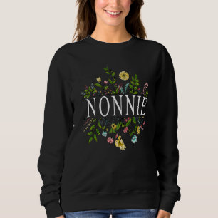 Nonnie Wildflower Garden Beautiful Flower Sweatshirt