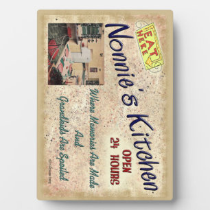 Nonnie's Kitchen Where Kids Are Spoiled Plaque