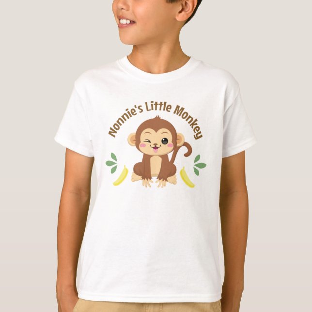 Nonnie's Little Monkey T-Shirt (Front)