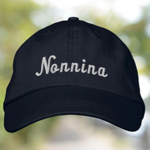 Nonnina Italian Grandmother Embroidered Baseball Cap