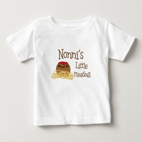 Nonnis Little Meatball Baby T_Shirt
