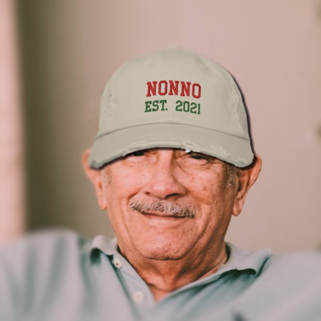 Nonno - est.2021 Embroidered Baseball Cap (Creator Uploaded)