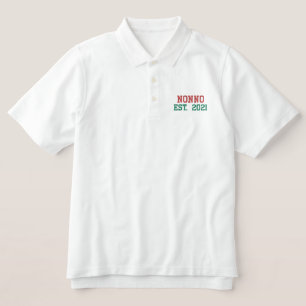 Nonno - est.2021  embroidered  polo shirt