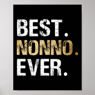 Nonno Gift From Granddaughter Grandson Best Nonno  Poster