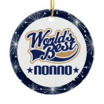 Nonno Grandpa (Worlds Best) Christmas Gift Ceramic Ornament