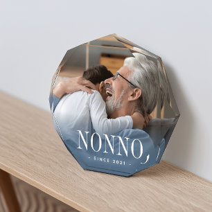 Nonno Grandpa Year Established Photo Block