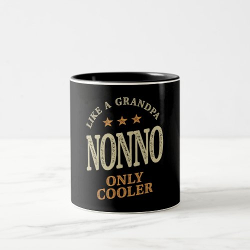 Nonno Like a Grandpa Only Cooler _ Grandpa Two_Tone Coffee Mug