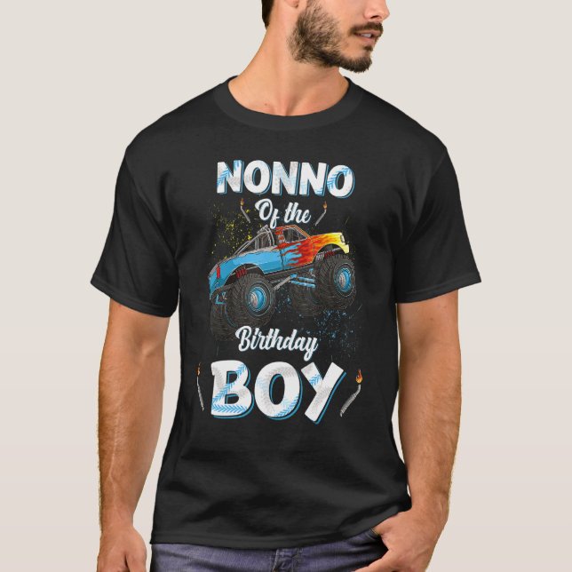 Nonno Of The Birthday Boy Monster Truck Bday Men G T-Shirt (Front)