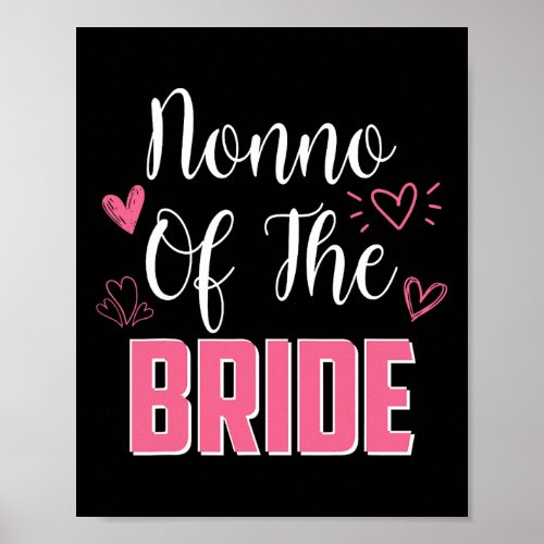 Nonno Of The Bride Family Wedding Party Wife To Be Poster