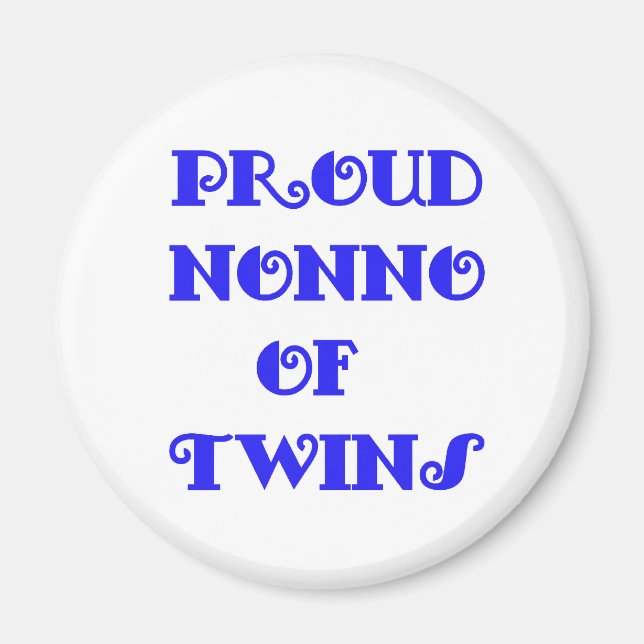 Nonno of_Twins Magnet (Front)