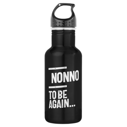 Nonno To Be Again  Grandfather Gift Stainless Steel Water Bottle