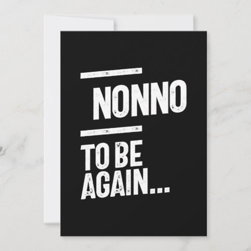 Nonno To Be Again  Grandfather Gift Thank You Card